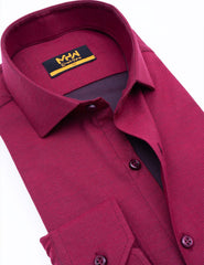 Classic Maroon Dress Shirt for Men