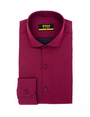 Classic Maroon Dress Shirt for Men