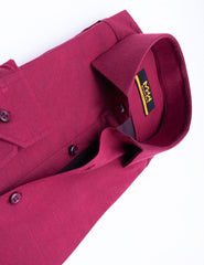 Classic Maroon Dress Shirt for Men