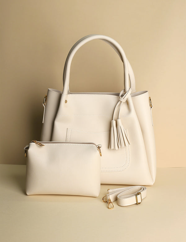 Soft Ivory Tote Bag (2 Piece)