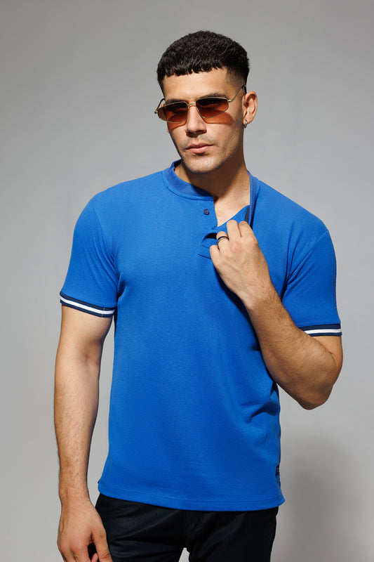 Plain Blue Polo Shirt