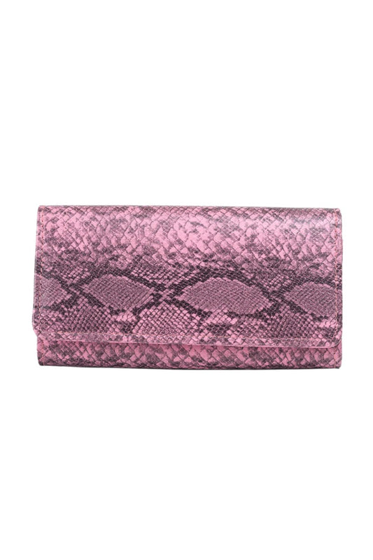 Pink Python Glam Wallet