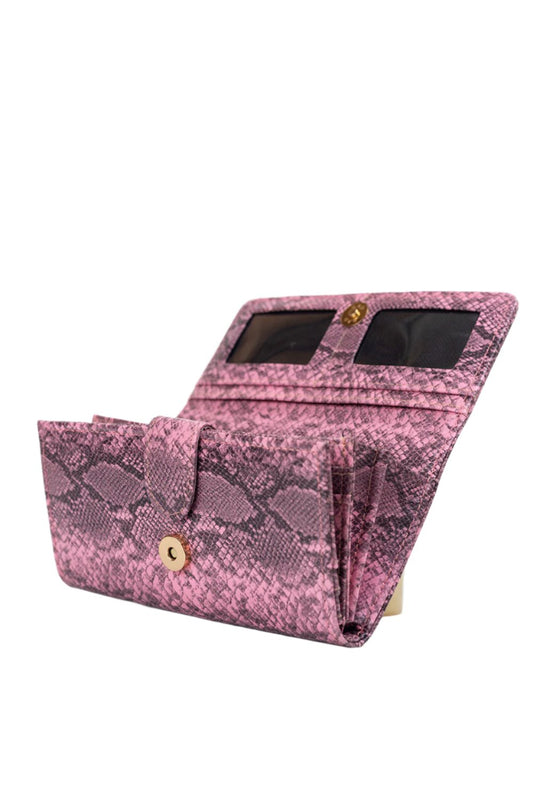 Pink Python Glam Wallet