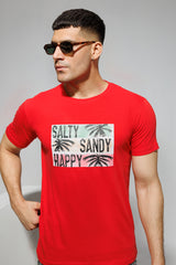 Salty Sandy Happy Graphic T-Shirt