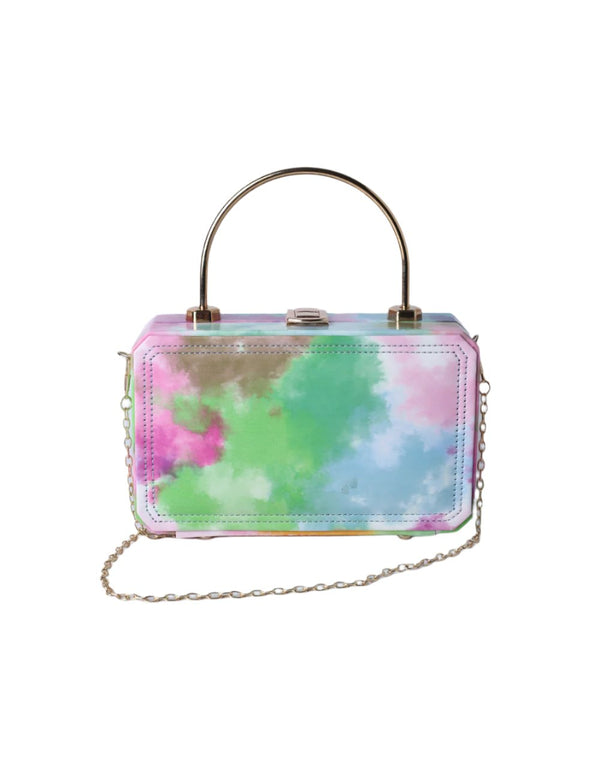 Dreamscape Pastel Box Clutch