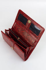 Crimson Python Chic Wallet