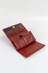 Crimson Python Chic Wallet