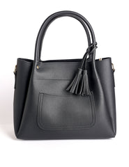 Soft Ivory Tote Black (2 Piece)