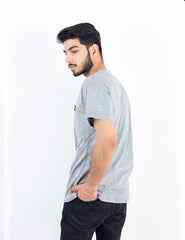 Basic Grey Crew Neck T-Shirt