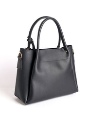 Soft Ivory Tote Black (2 Piece)