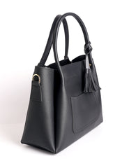 Soft Ivory Tote Black (2 Piece)