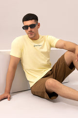 BASIC YELLOW CREW NECK T-SHIRT