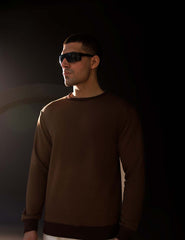 Classic Brown Pullover Sweatshirt