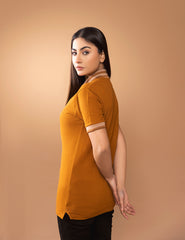 Yellow Mustard Women Polo Shirt