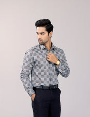 Grey Buffalo Check Casual Shirt