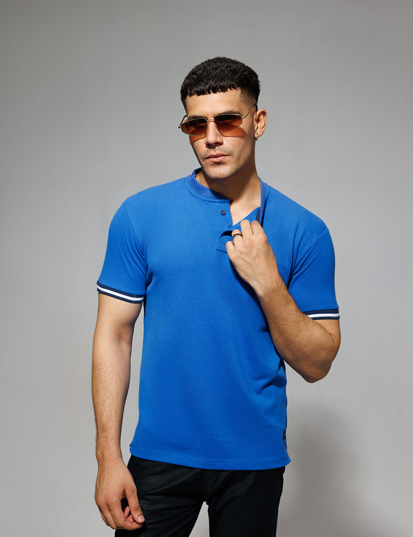 Plain Blue Polo Shirt