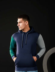 Dual-Tone Navy Hoodie