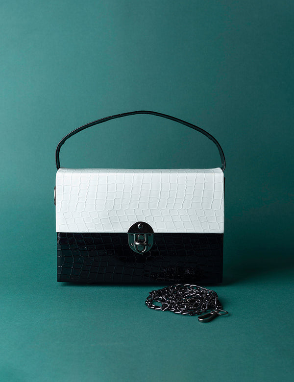 Luxe Legacy Black and White Bag