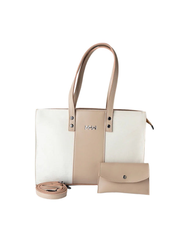 Harmony Beige Tote Bag Set