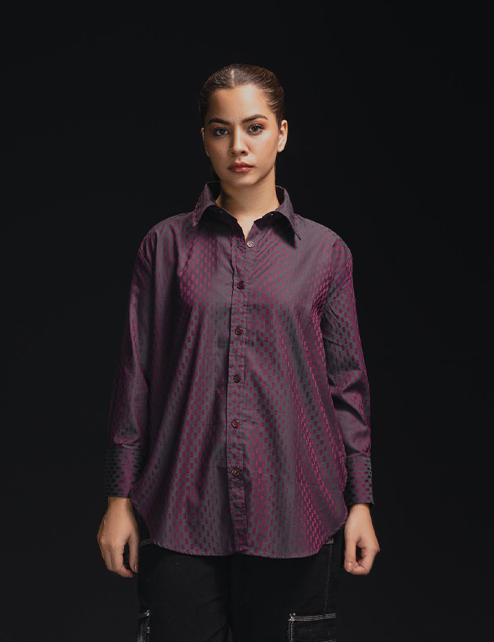 Plum Printed Casual Shirt