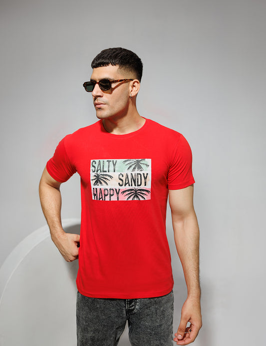 Salty Sandy Happy Graphic T-Shirt