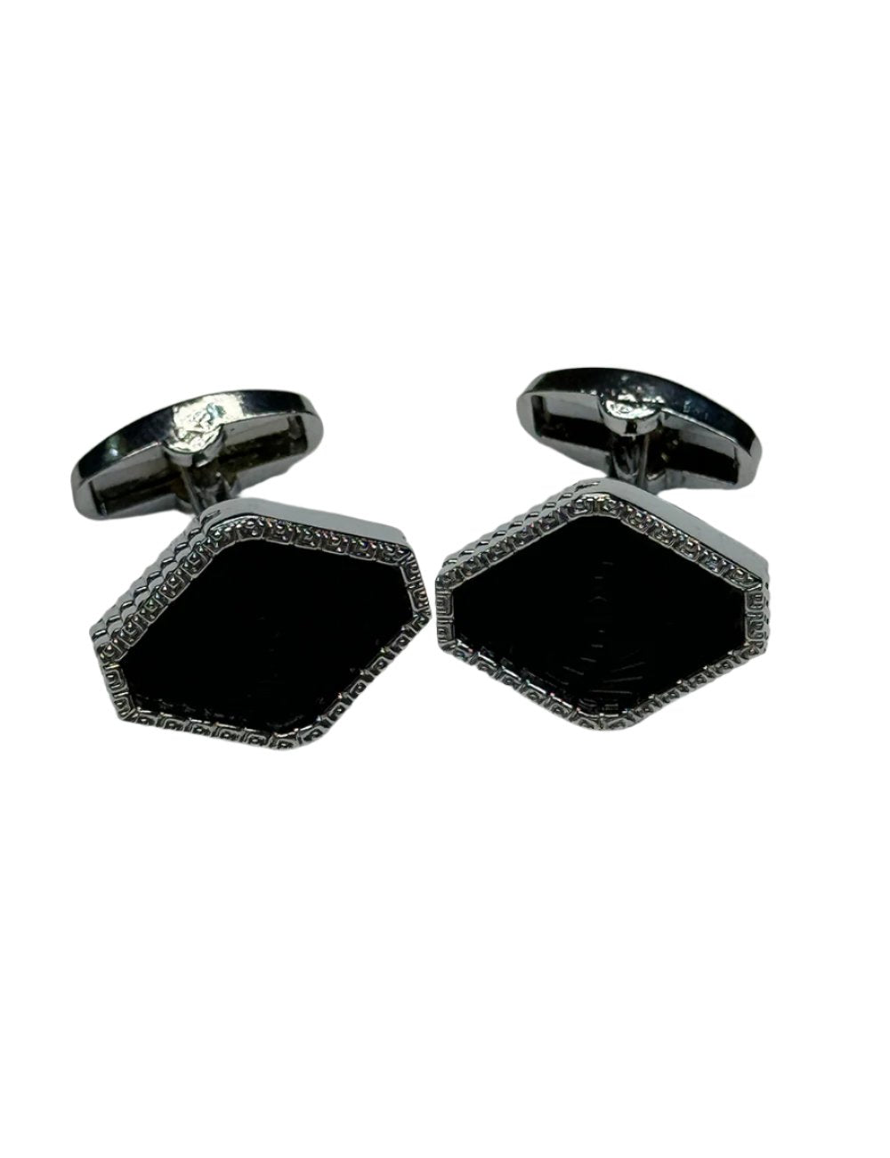 Silver Onyx Cufflinks