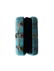 Elegance Vintage Aqua Clutch