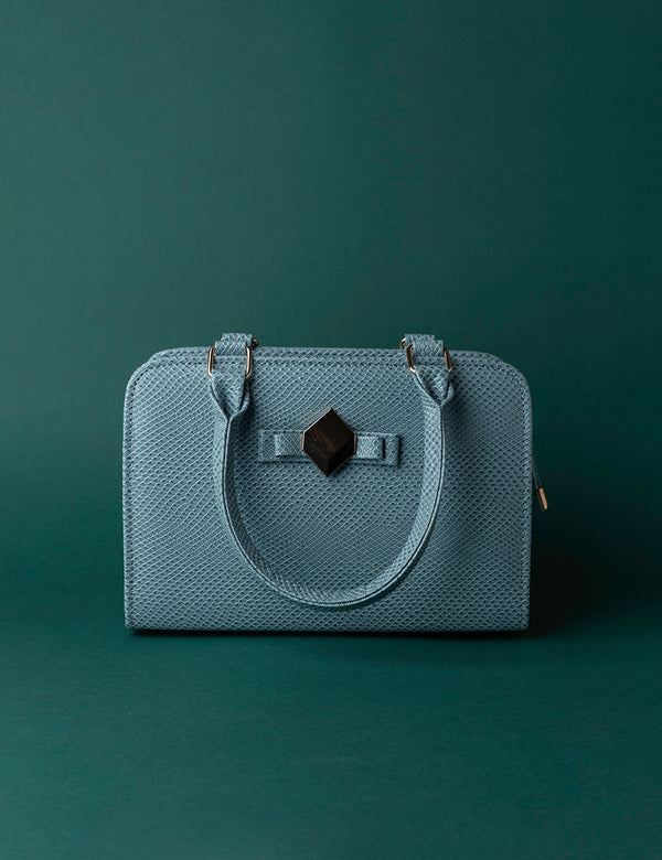 Chic Textured Bag Powder Blue