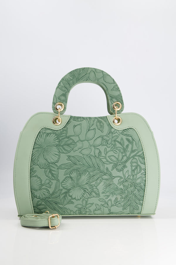 Floral Green Bag