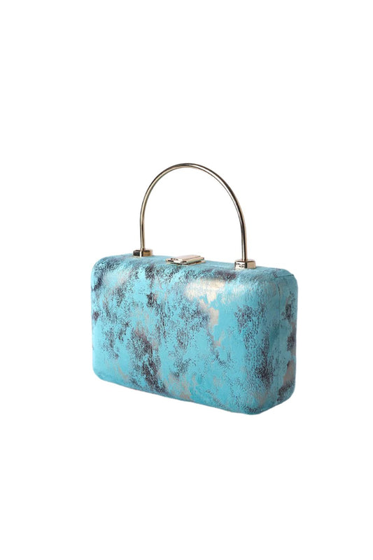 Aqua Elegance Vintage Clutch - MHW Clothing