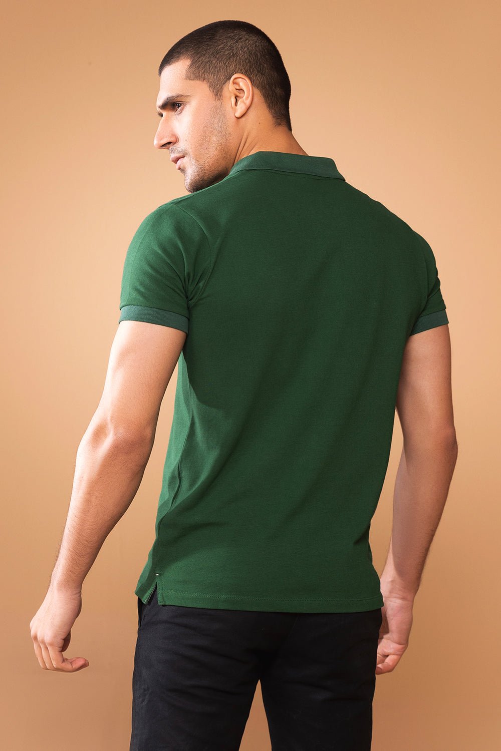 Bottle Green Polo Shirt - MHW Clothing