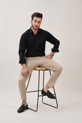 Classic Black Dress Shirt for Men - MHW Clothing