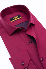 Classic Maroon Dress Shirt for Men - MHW Clothing