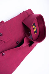 Classic Maroon Dress Shirt for Men - MHW Clothing