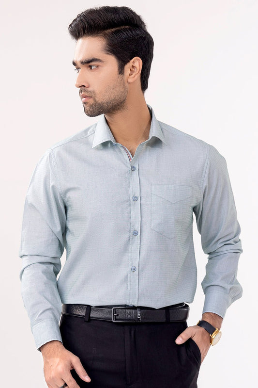 Green Self-Designed Casual Men's Shirt - MHW Clothing