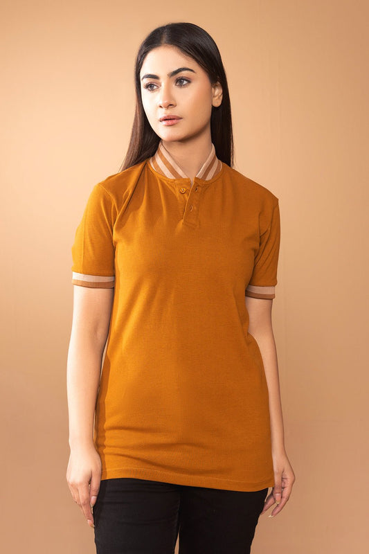 Yellow Mustard Women Polo Shirt - MHW Clothing